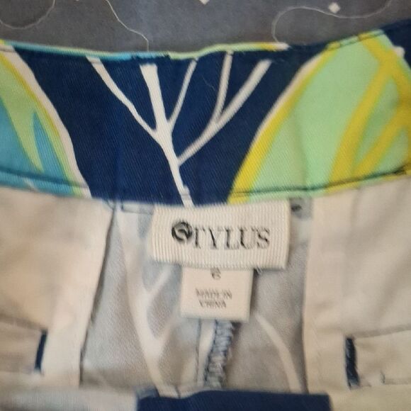 Stylus Tropical Leaf Print Women's Shorts size 6 - Picture 2 of 5